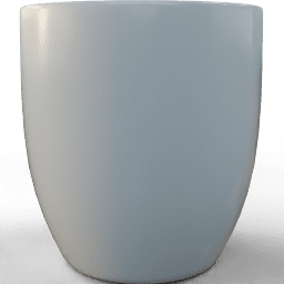 Pot Simple circular glazed