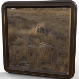 Mirror Rectangular round corners groove A
