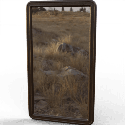 Mirror Rectangular round corners groove B