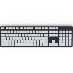 Computer Keyboard generic numpad white