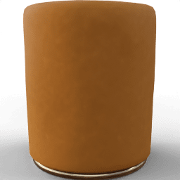Armchair Taburet cylinder leather suede
