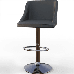 Chair Bar pedestal leather