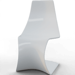 Chair Dining futuristic s shape plastic