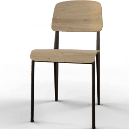Chair Dining scandinavian wide legs wood