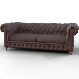 Sofa 2seat diamond pattern legs