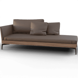 Sofa 2seat leather scandinavian luxury