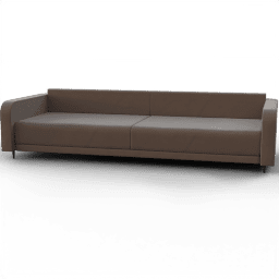 Sofa 2seat modern cubic rounded upholstered