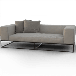 Sofa 2Seat Modern metal base