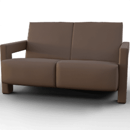 Sofa 2seat vintage leather