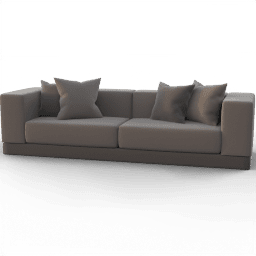 Sofa 3seat modern two color