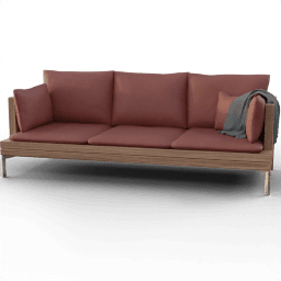 Sofa 3Seat Wooden A