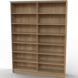 Bookshelf Basic wooden 7floors double