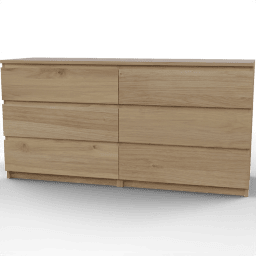 Dresser Malm 3 drawers double