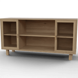 Sideboard Echo double door windows open shelf