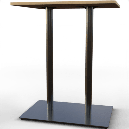 Table Bar metal wood square