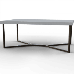 Table Coffee metal concrete rectangular
