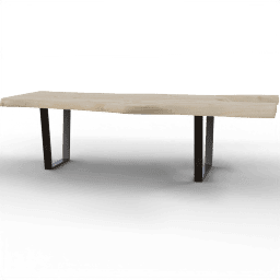 Table Coffee rustical log rectangular