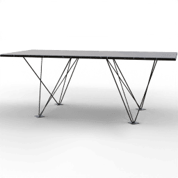 Table Dining modern rectangular marble