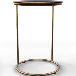Table Side circular limestone