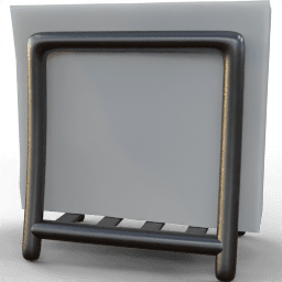 Napkin holder Simple metallic filled