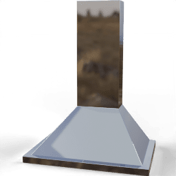 Cooker hood Pyramid shape metallic