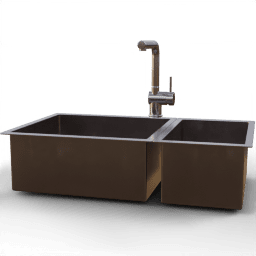Sink Double rectangular