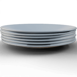 Dinnerware Zimax plate stacked side