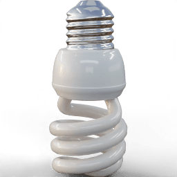 Light Bulb fluorescent small spiral