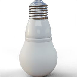 Light Bulb standard medium milky glass