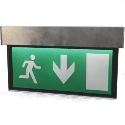 Sign Exit wall infographic A