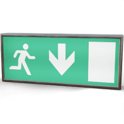 Sign Exit wall infographic B