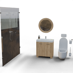 Bathroom Full small shower
