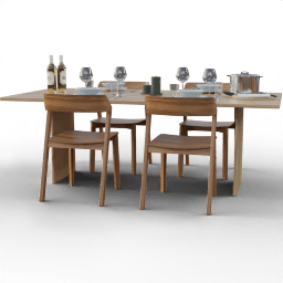 Table Dining 4seat simple