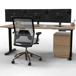 Office Desk station 3 screen
