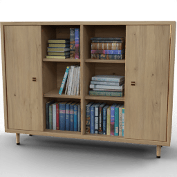 Study Books sideboard Vintiger 2door open