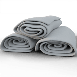 Towel Rolled stacked A
