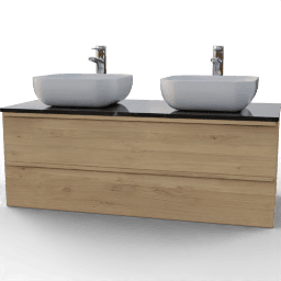 Sink Cabinet wide 2sinks