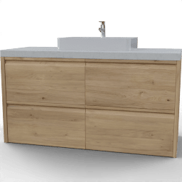 Sink Cabinet Zeba drawers