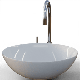 Sink Ceramic bowl split