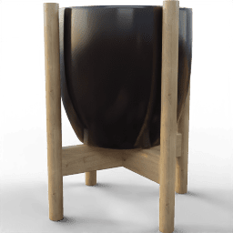Pot Circular simple wooden pedestal