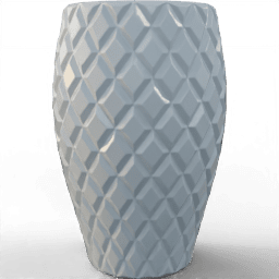 Pot Diamond pattern glazed