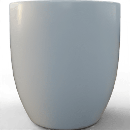 Pot Simple circular glazed