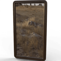 Mirror Rectangular round corners groove B