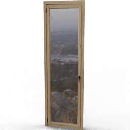 Door Nopi single balcony full glass