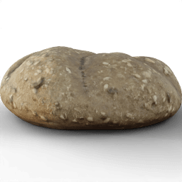 Pastry Bun cereal photoscanned