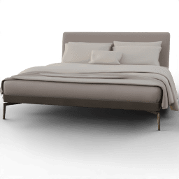 Double bed Modern upholstered legs