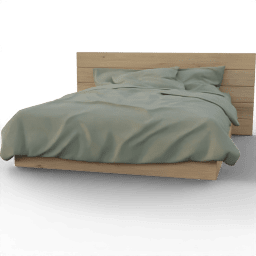 Double bed North wood base