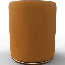 Armchair Taburet cylinder leather suede