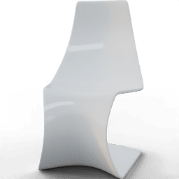 Chair Dining futuristic s shape plastic
