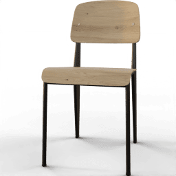 Chair Dining scandinavian wide legs wood